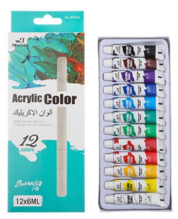 Acrylic Paint 12Pcs Set